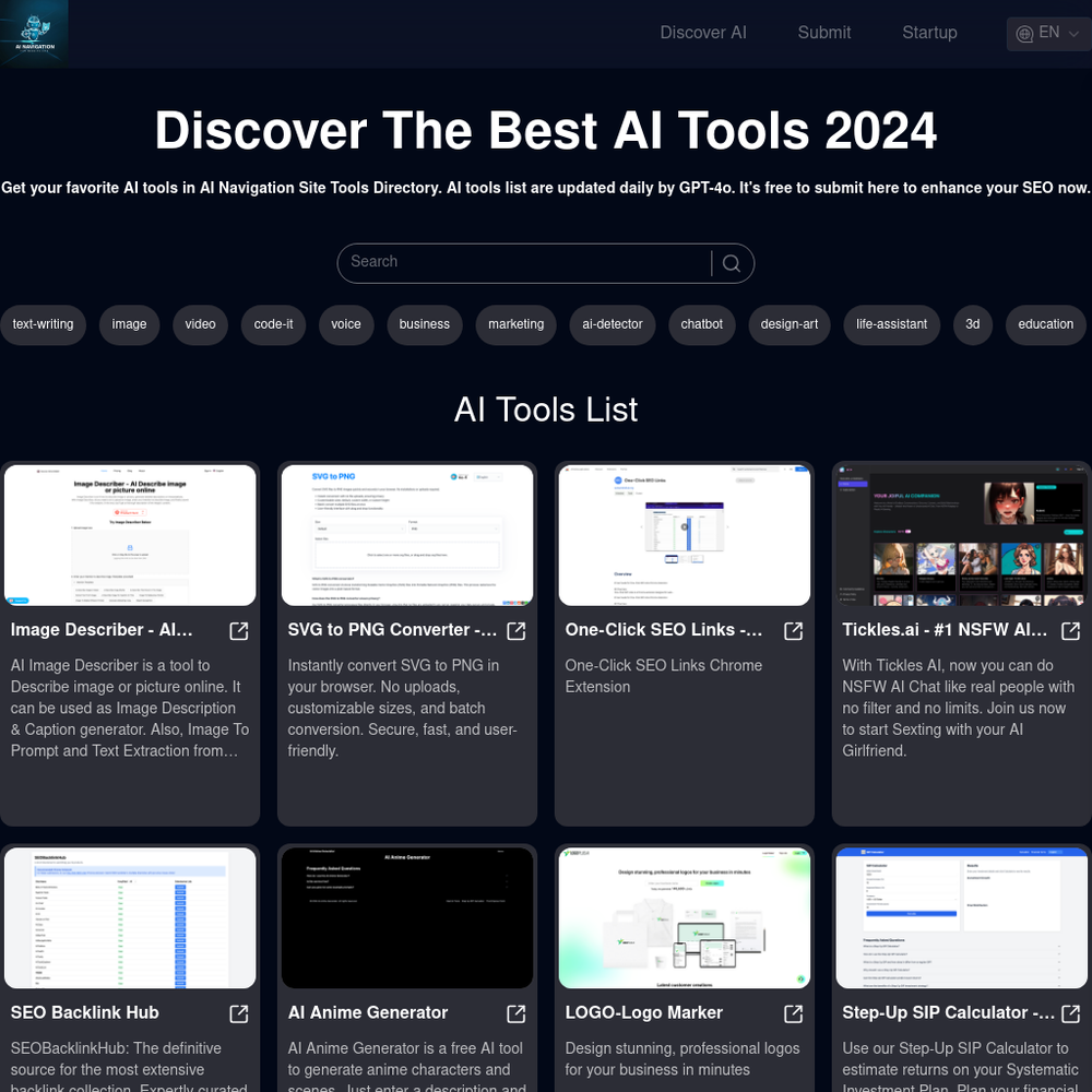 AI Nav Site website screenshot AI Nav Site website screenshot