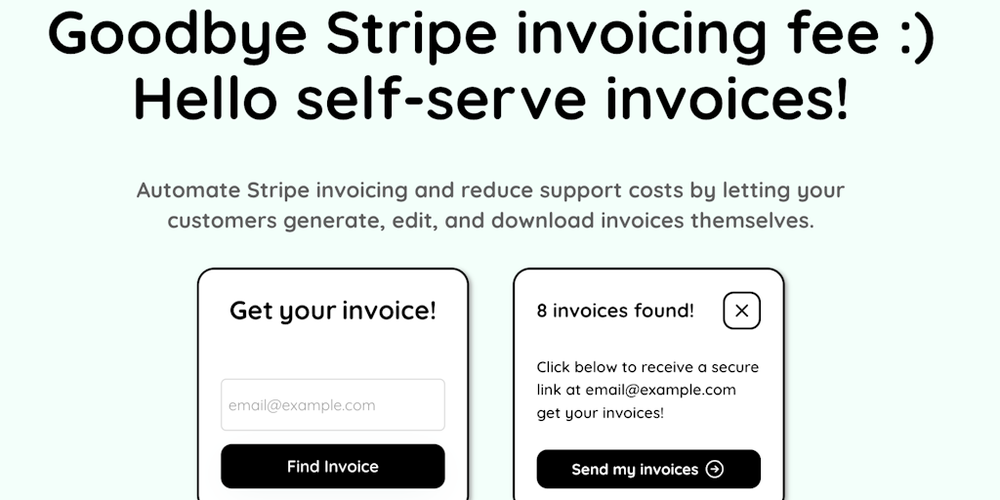 Invoya website screenshot Invoya website screenshot