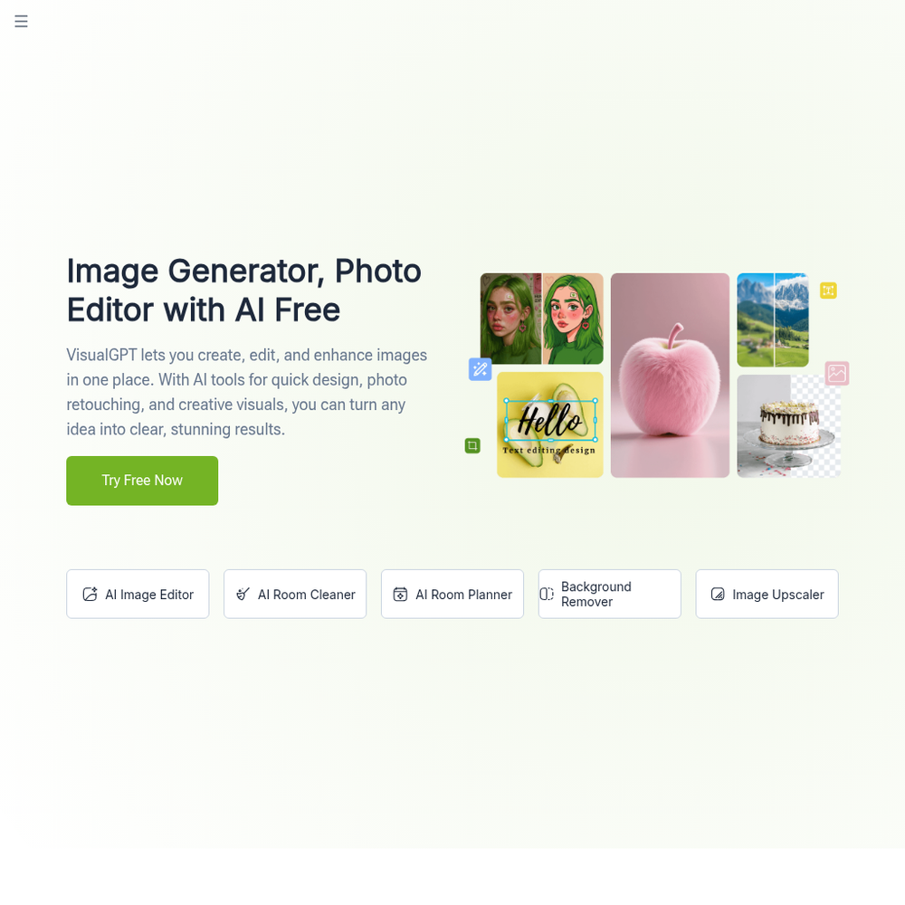 VisualGPT website screenshot VisualGPT website screenshot