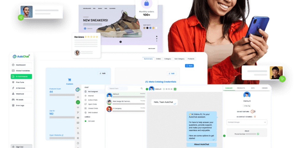 AutoChat® website screenshot AutoChat® website screenshot