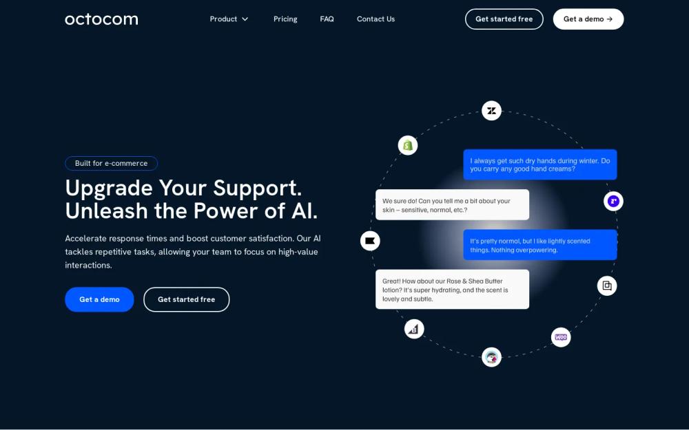 Octocom website screenshot Octocom website screenshot