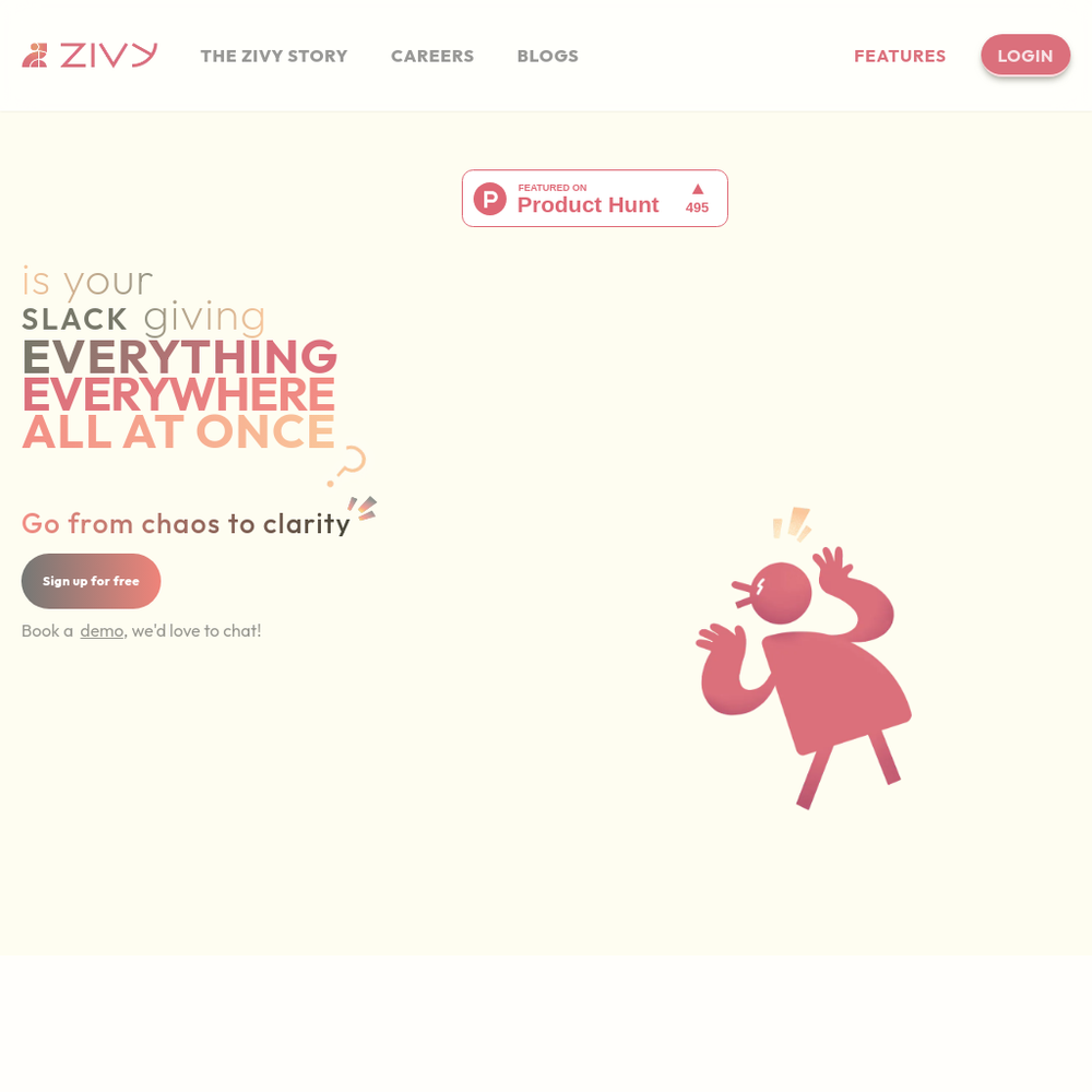 Zivy website screenshot Zivy website screenshot