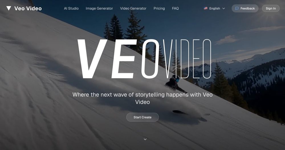 Veo Video website screenshot Veo Video website screenshot