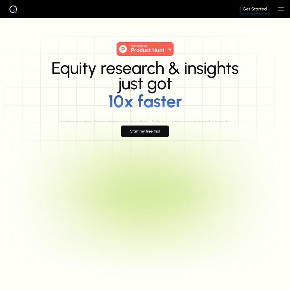 Quantera website screenshot Quantera website screenshot