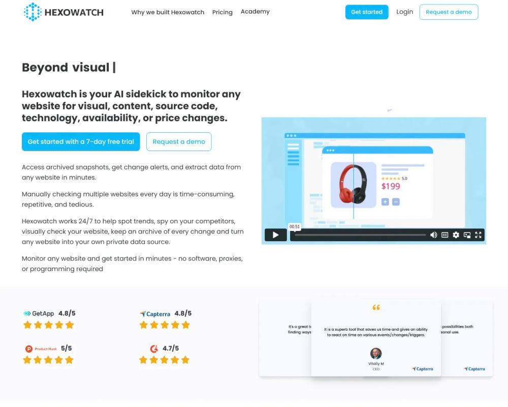 Hexowatch website screenshot Hexowatch website screenshot