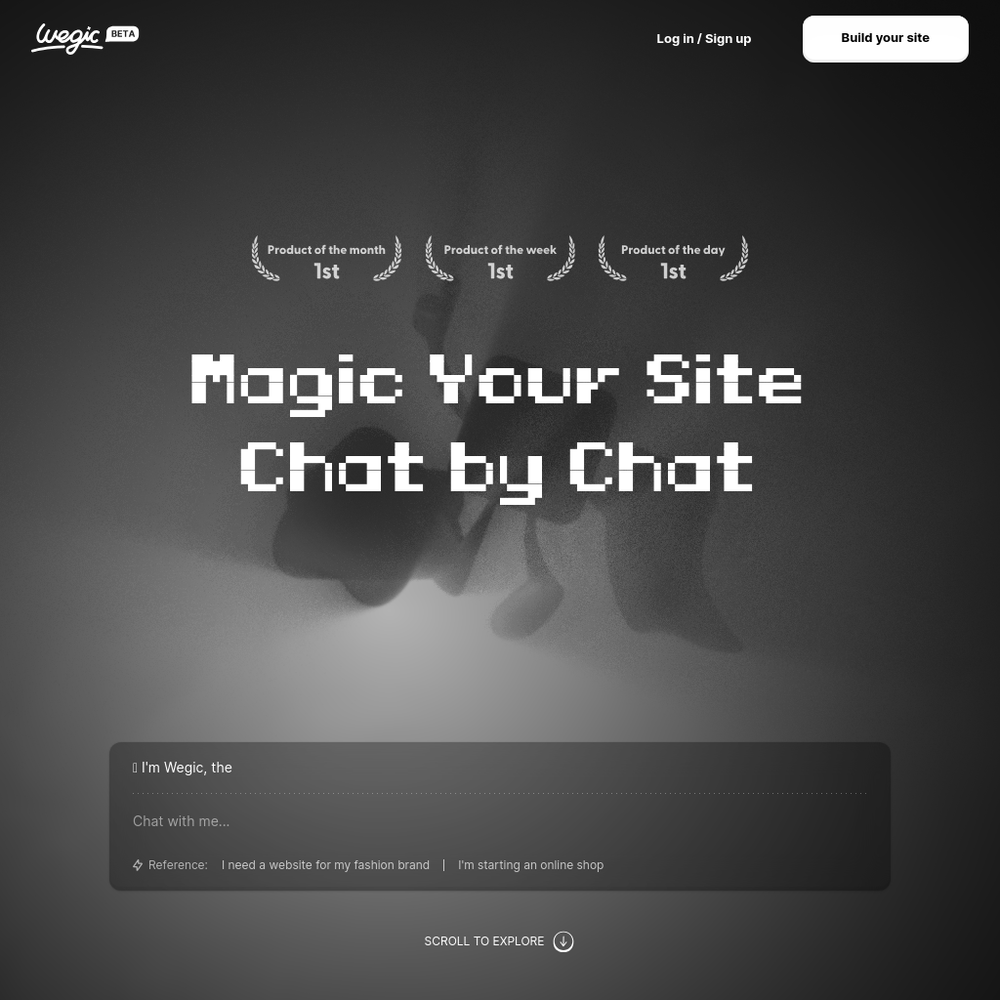 Wegic: AI Web Designer website screenshot Wegic: AI Web Designer website screenshot