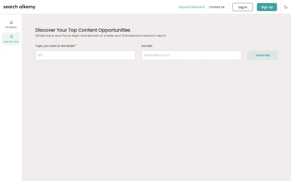 Search Alkemy website screenshot Search Alkemy website screenshot