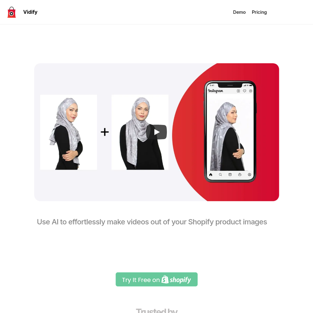 Vidify website screenshot Vidify website screenshot
