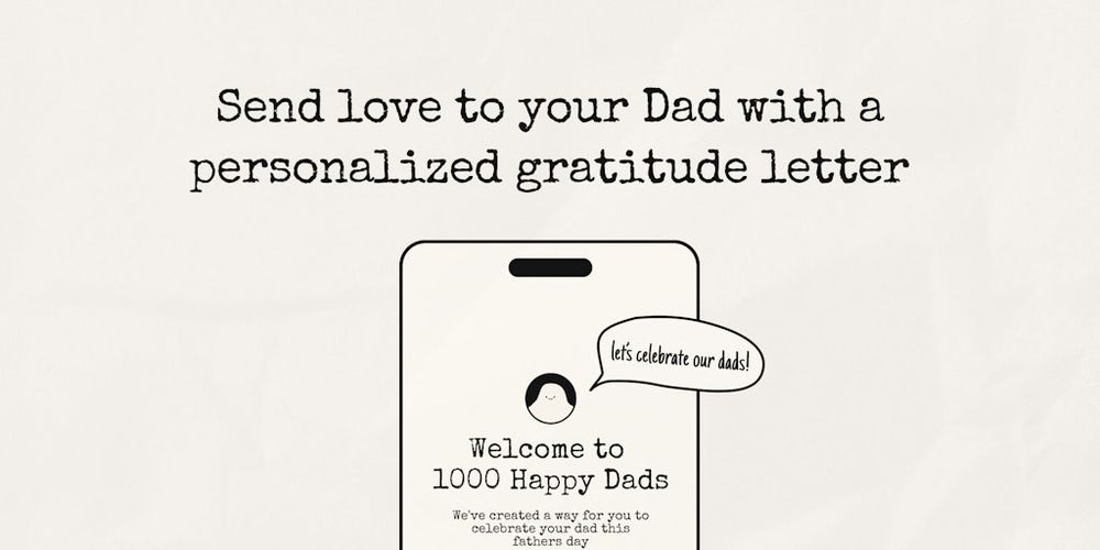 1000 Happy Dads website screenshot 1000 Happy Dads website screenshot
