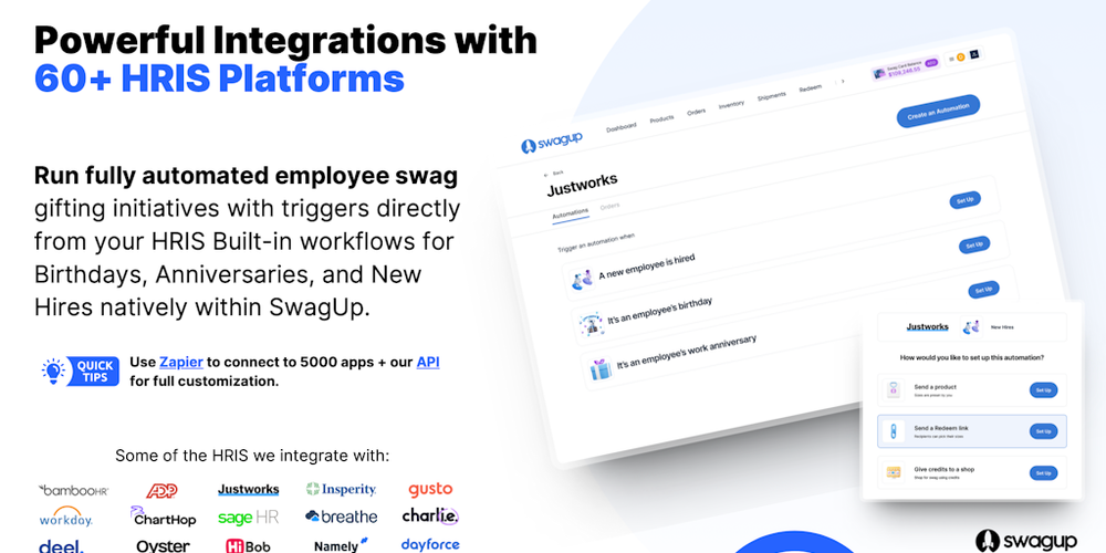 SwagUp website screenshot SwagUp website screenshot