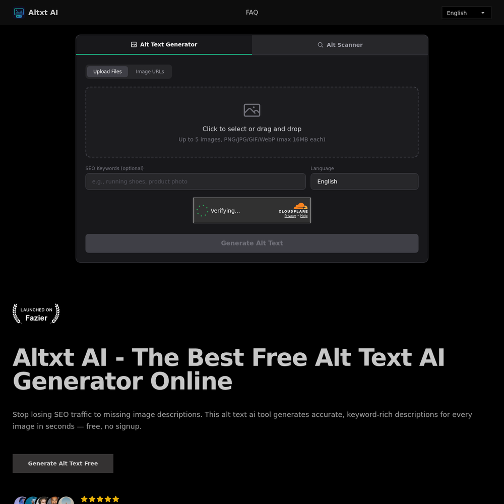 Altxt AI website screenshot Altxt AI website screenshot