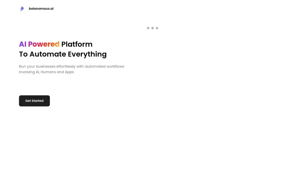 Botonomous website screenshot Botonomous website screenshot
