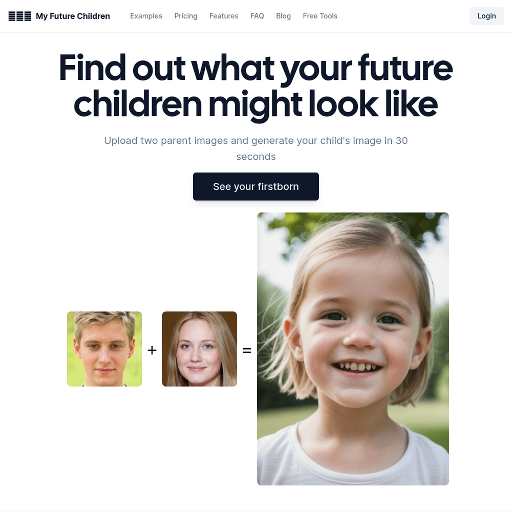 My Future Children website screenshot My Future Children website screenshot