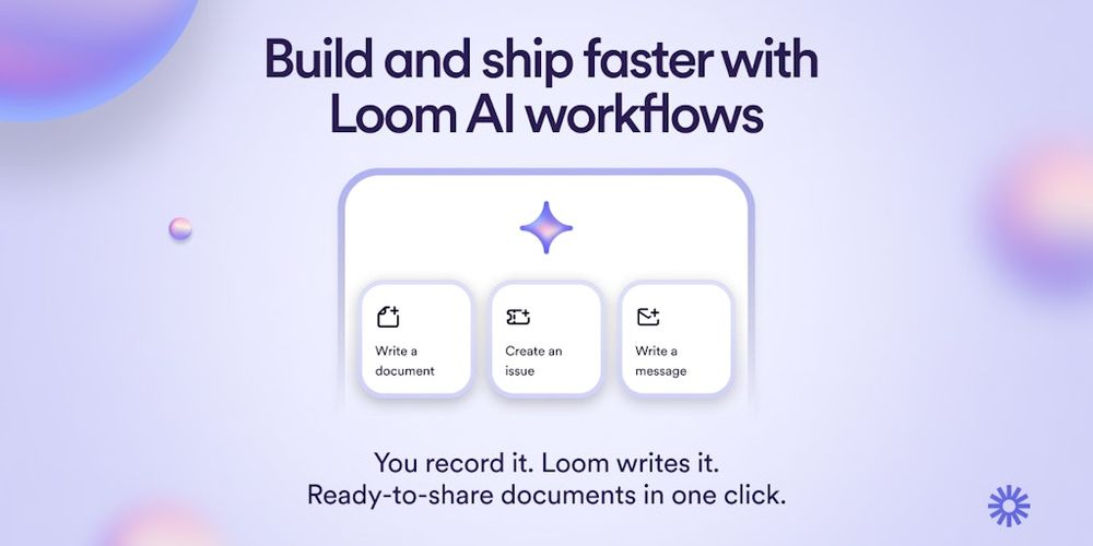 Loom website screenshot Loom website screenshot