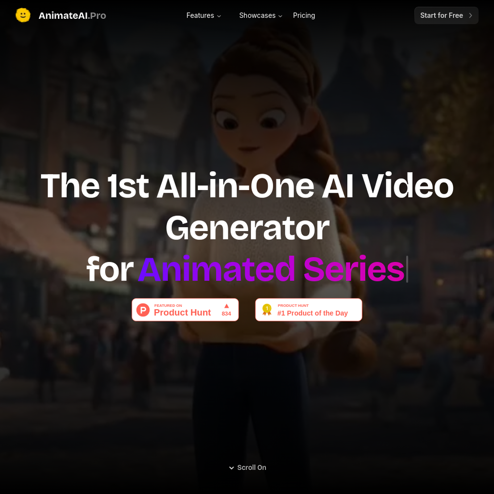 Animate AI website screenshot Animate AI website screenshot