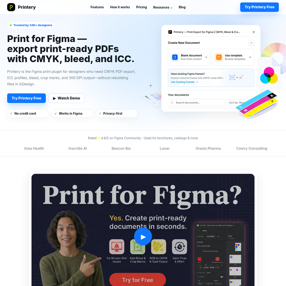 Print for Figma website screenshot Print for Figma website screenshot