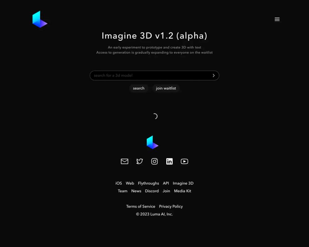 lumalabs website screenshot lumalabs website screenshot