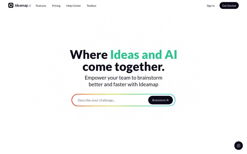 Ideamap website screenshot Ideamap website screenshot