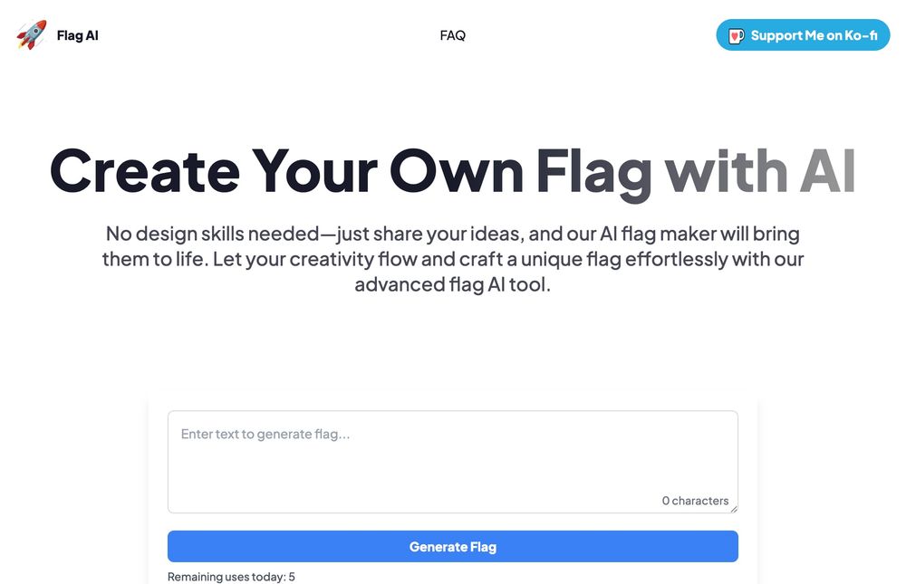 Flag AI website screenshot Flag AI website screenshot