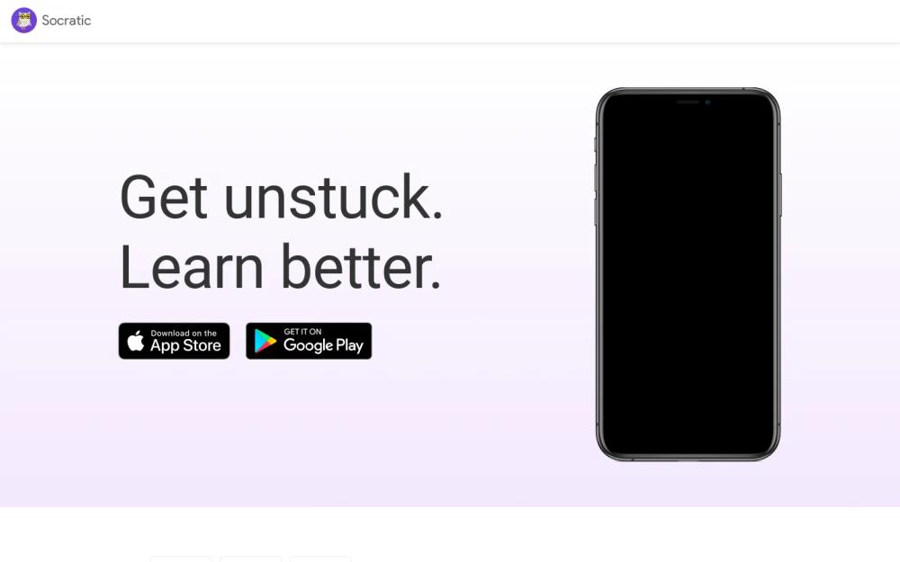 Socratic website screenshot Socratic website screenshot
