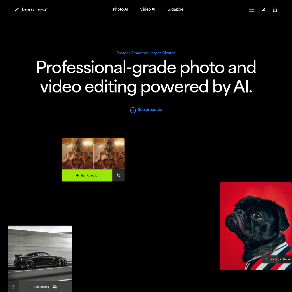 Gigapixel AI website screenshot Gigapixel AI website screenshot