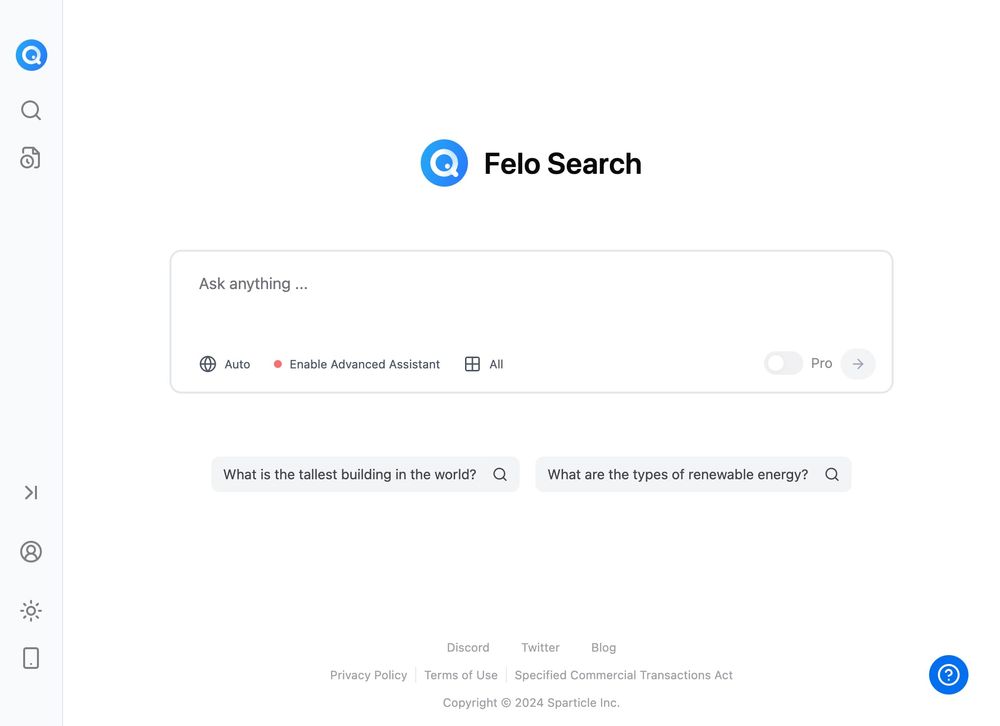 Felo website screenshot Felo website screenshot
