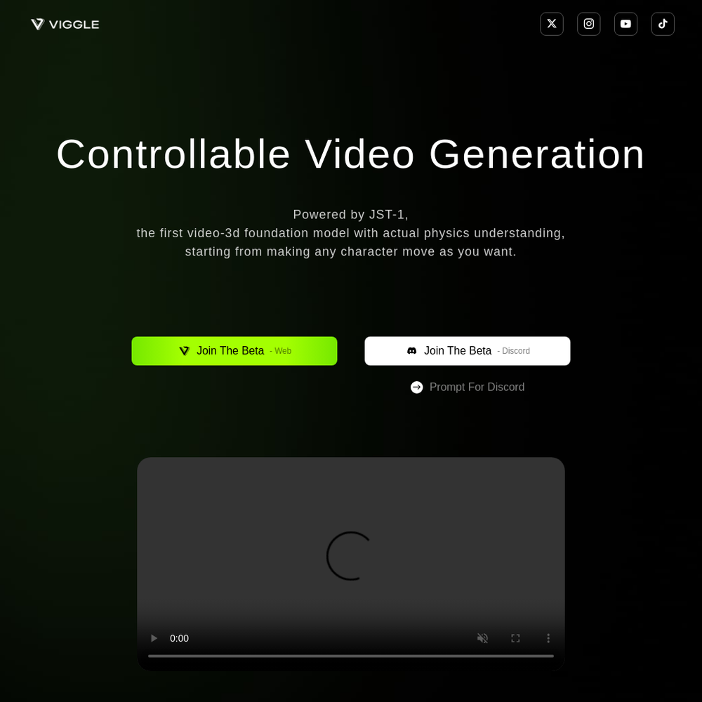 VIGGLE website screenshot VIGGLE website screenshot