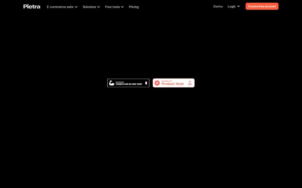 Pietra Product Design Studio website screenshot Pietra Product Design Studio website screenshot