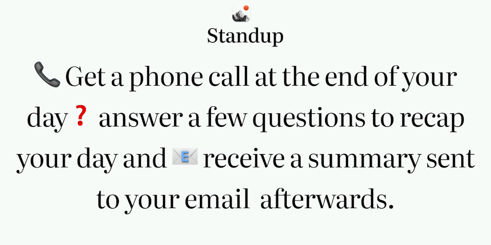 Standup website screenshot Standup website screenshot
