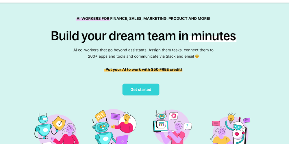 TeamCreate.ai website screenshot TeamCreate.ai website screenshot