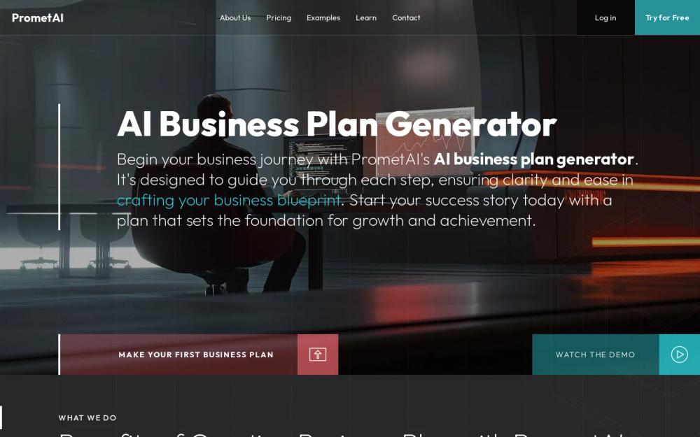 PrometAI website screenshot PrometAI website screenshot