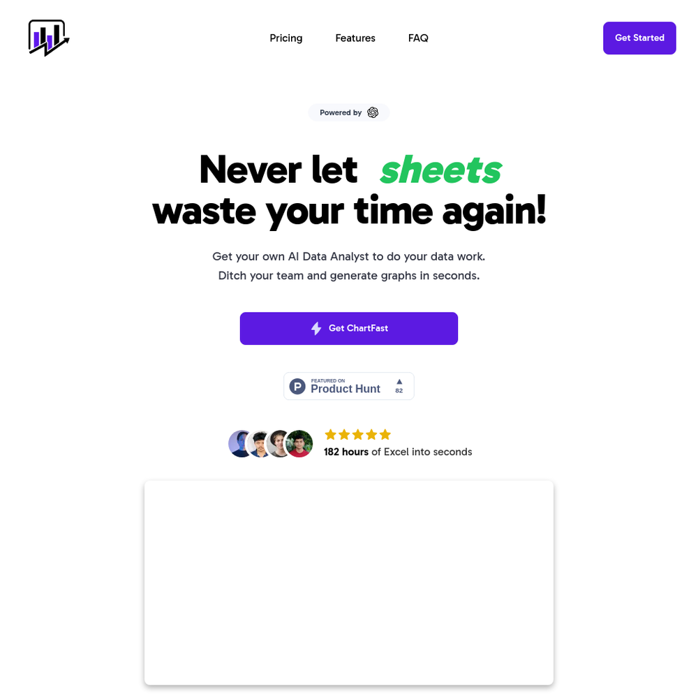 ChartFast website screenshot ChartFast website screenshot