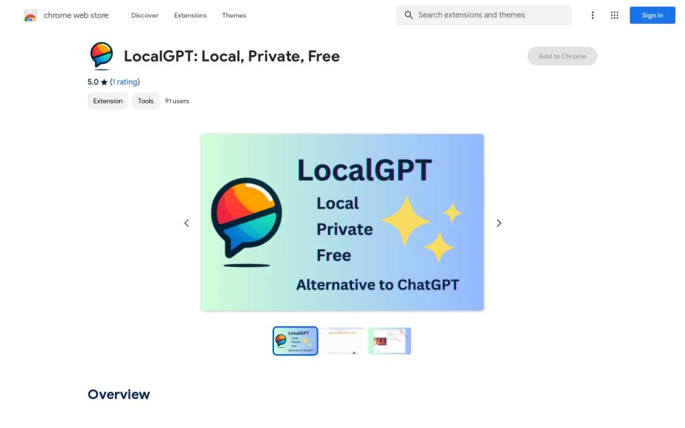 LocalGPT website screenshot LocalGPT website screenshot