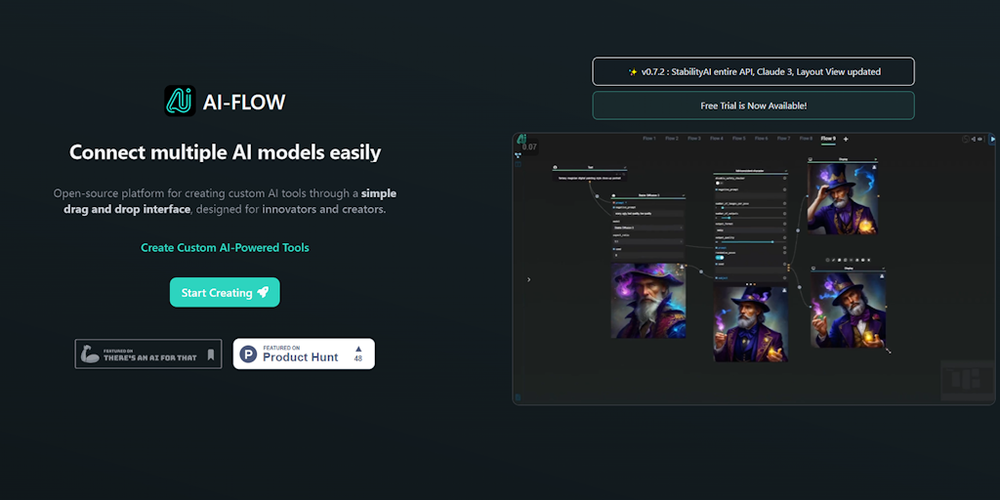 AI-Flow website screenshot AI-Flow website screenshot