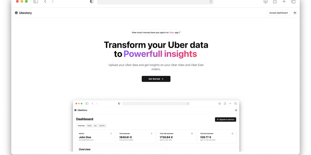 Ubestory website screenshot Ubestory website screenshot
