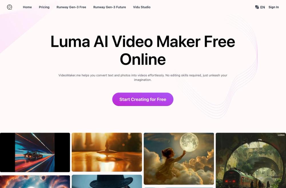 VideoMaker.me website screenshot VideoMaker.me website screenshot