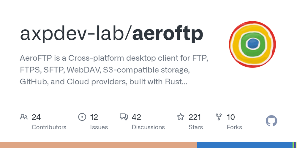 Screenshot of AeroFTP Screenshot of AeroFTP