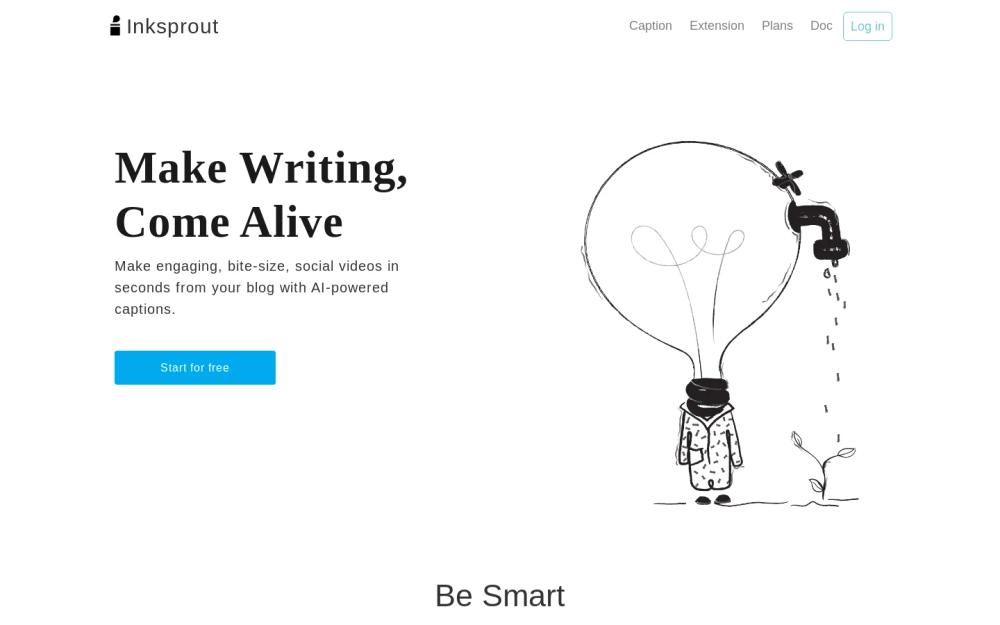 Inksprout Video website screenshot Inksprout Video website screenshot
