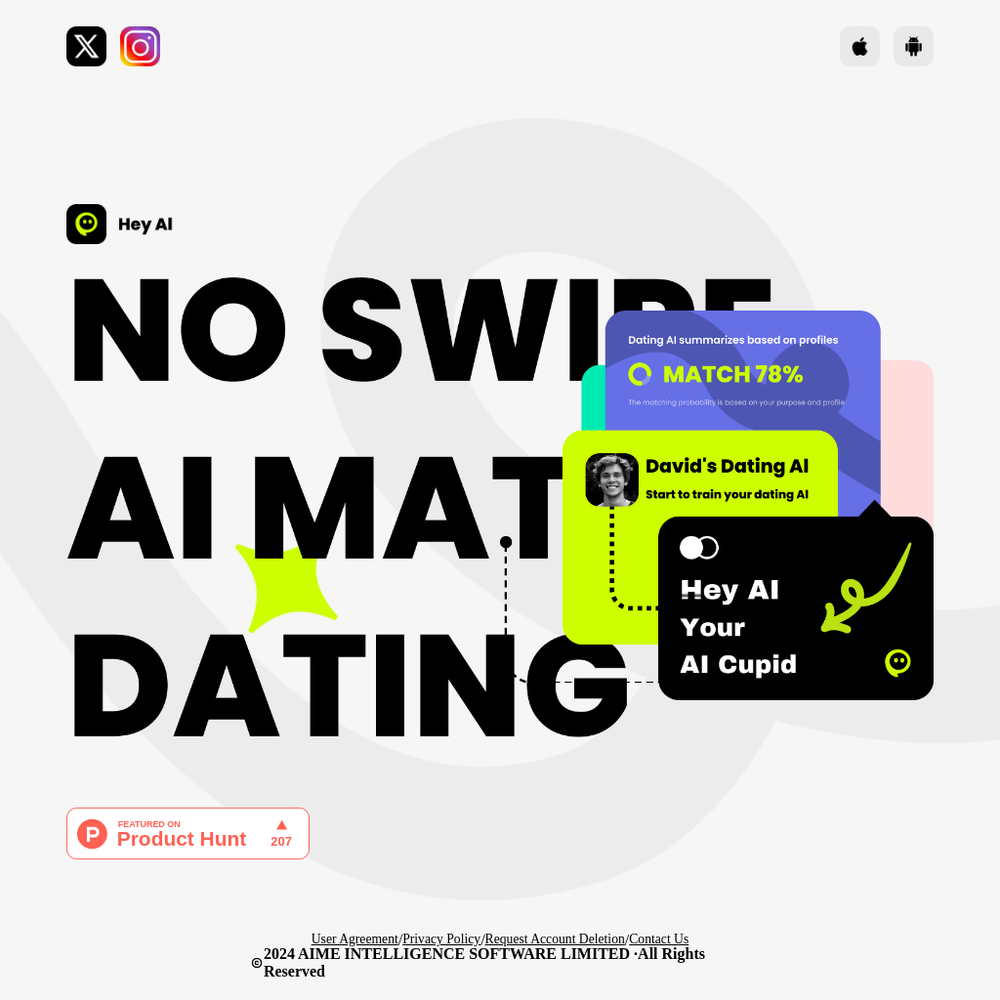 Hey AI website screenshot Hey AI website screenshot