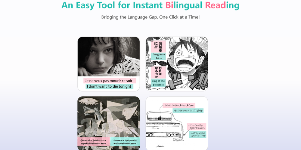 BiRead website screenshot BiRead website screenshot