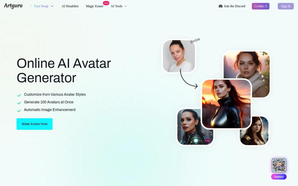 Artguru website screenshot Artguru website screenshot