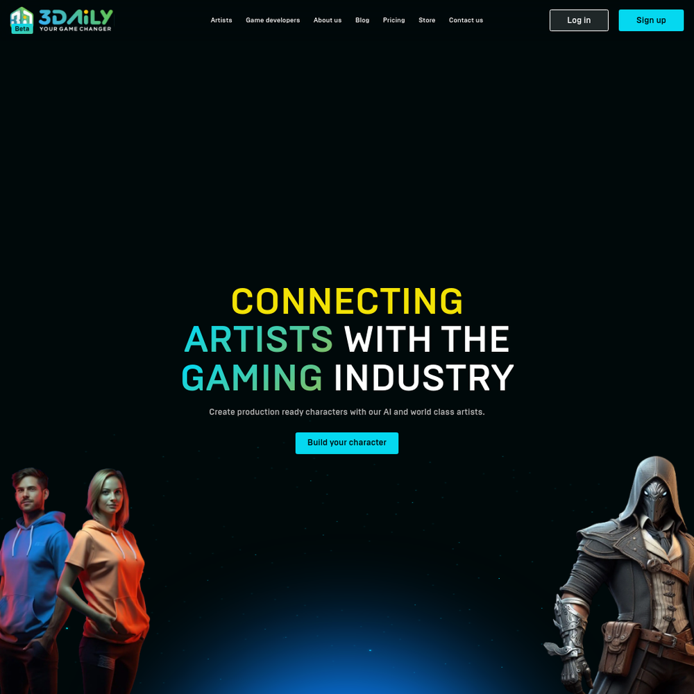 3DAiLY website screenshot 3DAiLY website screenshot