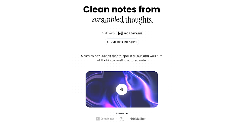 Audioscribe website screenshot Audioscribe website screenshot