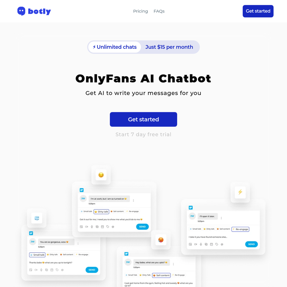 Botly website screenshot Botly website screenshot