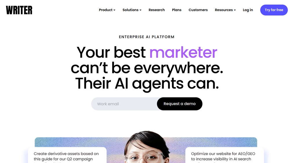 Writer website screenshot Writer website screenshot