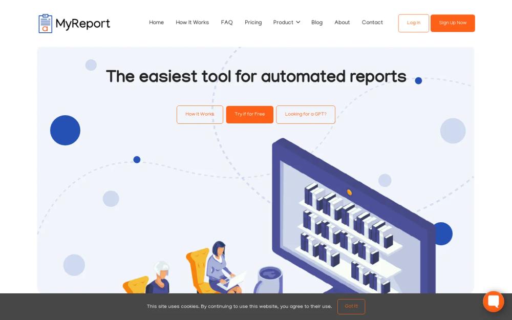 MyReport website screenshot MyReport website screenshot
