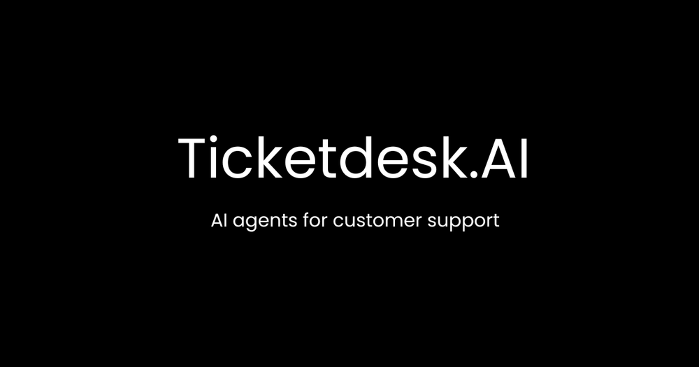 Screenshot of Ticketdesk AI Screenshot of Ticketdesk AI