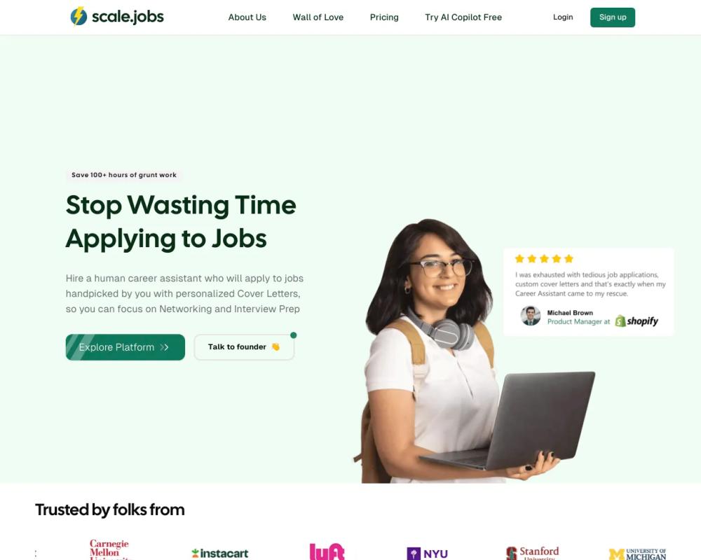 scale.jobs website screenshot scale.jobs website screenshot