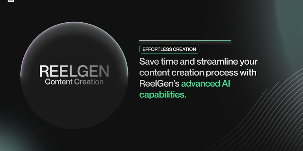 REELGEN website screenshot REELGEN website screenshot