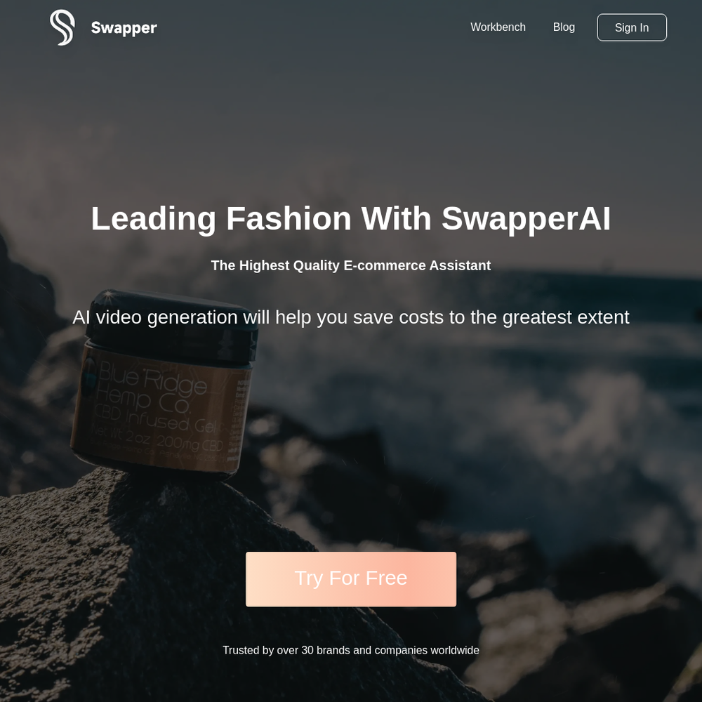 SwapperAI website screenshot SwapperAI website screenshot